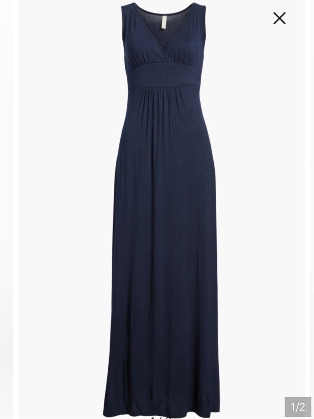 NWT Loveappella Navy Maxi Dress